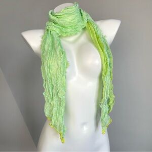 Lime Green Fairycore Lightweight Scarf